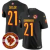 Mens Washington Commanders 2024 Vapor Limited Jersey Est 1932 Patch Sean Taylor Jersey Black