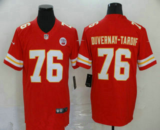 Men’s Kansas City Chiefs #76 Laurent Duvernay-Tardif Red 2017 Vapor Untouchable Stitched NFL Nike Limited Jersey