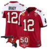 Tampa Bay Buccaneers ’76 Vapor Limited Jersey – All Stitched N1 – Red Alternate – Tom Brady Jersey