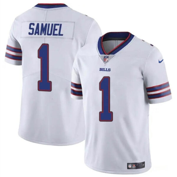 Men’s Buffalo Bills #1 Curtis Samuel White Vapor Untouchable Limited Football Stitched Jersey