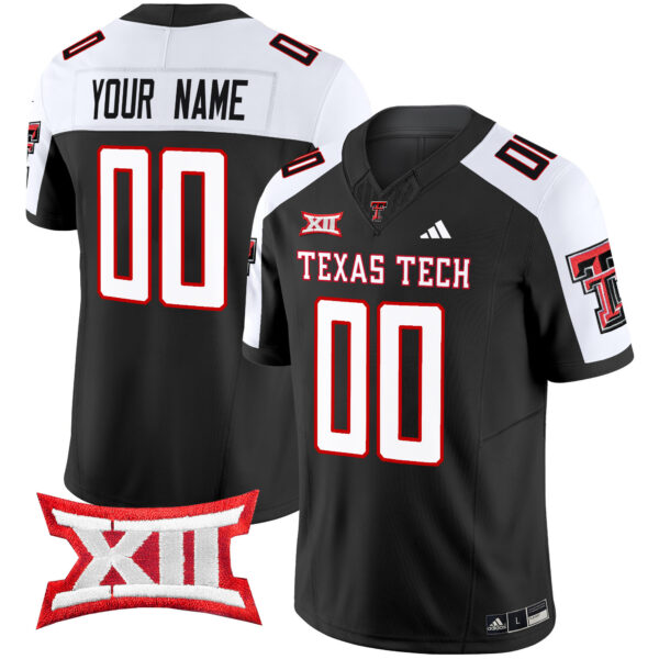 Texas Tech Red Raiders 2024 Vapor Limited Custom Jersey – All Stitched – Men – Black Alternate