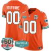 Dolphins Throwback Shula 347 Patch Vapor Custom Jersey – All Stitched – Men – Orange