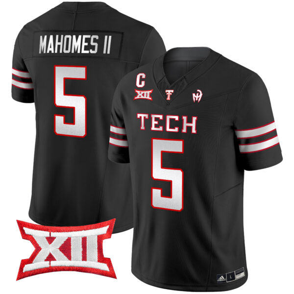 Men’s Texas Tech Red Raiders 2024 Patrick Mahomes Symbol Vapor Limited Jersey – All Stitched – Black – Patrick Mahomes