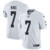 Nike Oakland Raiders #7 Marquette King White Men’s Stitched NFL Vapor Untouchable Limited Jersey