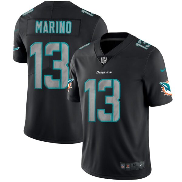 Men’s Miami Dolphins #13 Dan Marino Black 2018 Impact Limited Stitched NFL Jersey