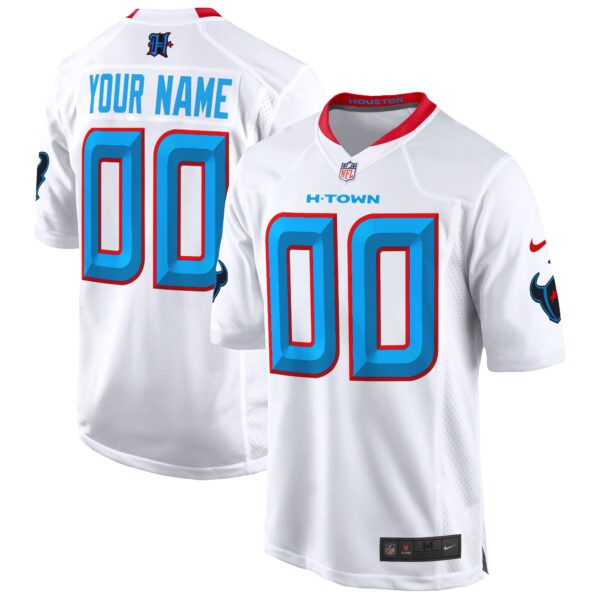 Houston Texans 2024 Game Custom Jersey – All Stitched – White Jersey