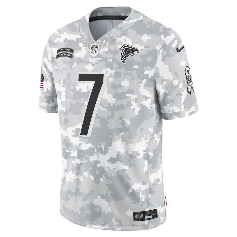 Bijan Robinson #7 Atlanta Falcons 2024 Salute to Service Limited Jersey – Men’s – National Football League 2024 - Image 2