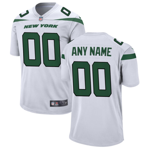 New York Jets Nike Custom Game Jersey White