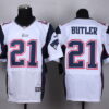 Nike New England Patriots #21 Malcolm Butler White Elite Jersey