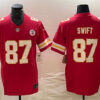 Men’s Kansas City Chiefs #87 Taylor Swift Red F.U.S.E. Vapor Untouchable Limited Football Stitched Jersey