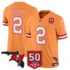 Tampa Bay Buccaneers ’76 Vapor Limited Jersey – All Stitched N1 – Creamsicle – Emeka Egbuka Jersey