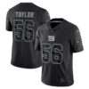Men’s New York Giants #56 Lawrence Taylor Black Reflective Limited Stitched Football Jersey