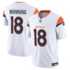 Men’s Denver Broncos 2024 Vapor Limited Jersey – All Stitched – White – Peyton Manning