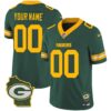 Packers Home Patch Vapor Custom Jersey V3 – All Stitched – Men – Green
