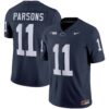 Men’s Penn State Nittany Lions Vapor Limited Jersey – All Stitched – Navy – Micah Parsons