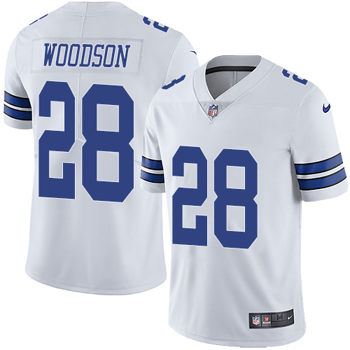 Nike Dallas Cowboys #28 Darren Woodson White Men’s Stitched NFL Vapor Untouchable Limited Jersey
