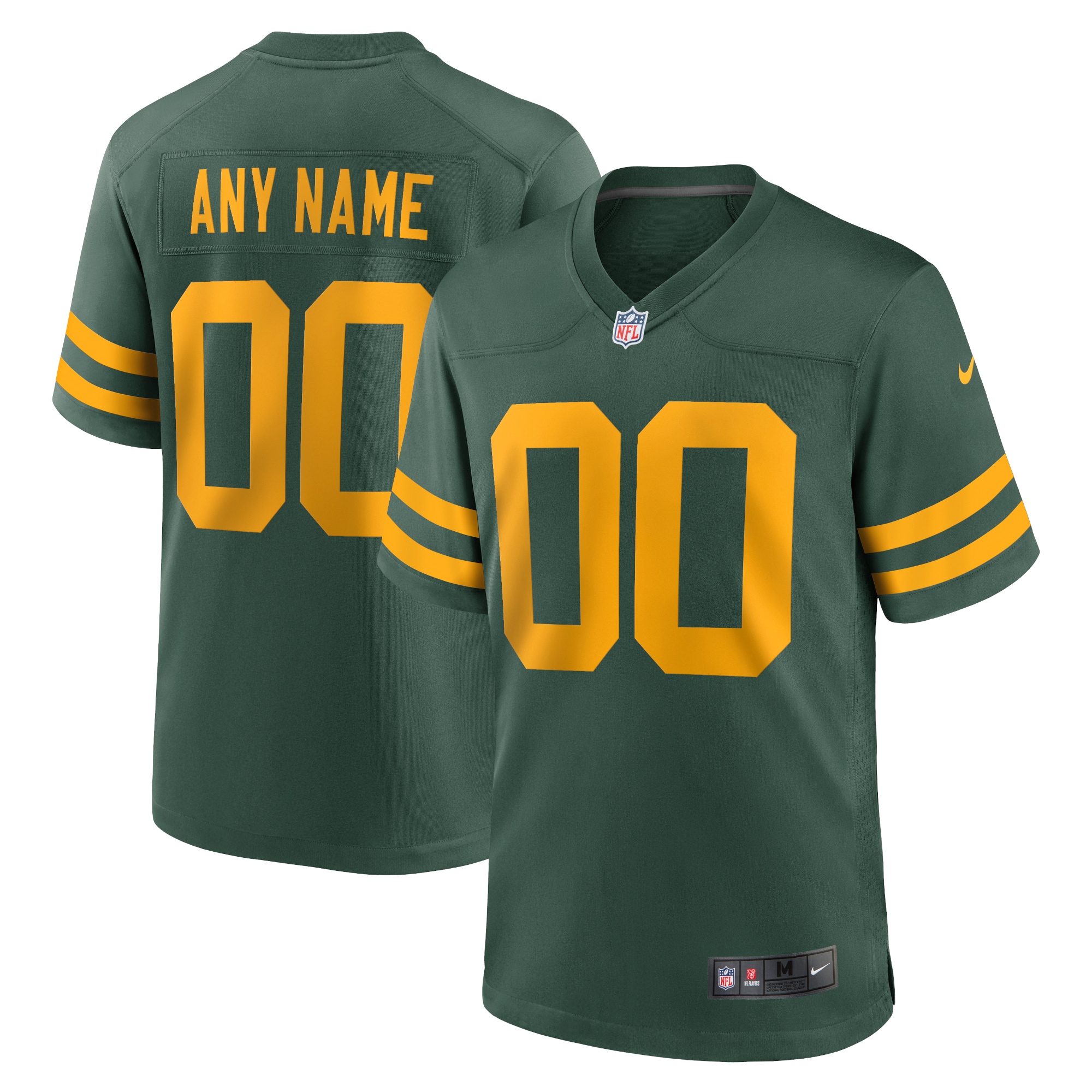 Green Bay Packers Nike Alternate Custom Jersey Green