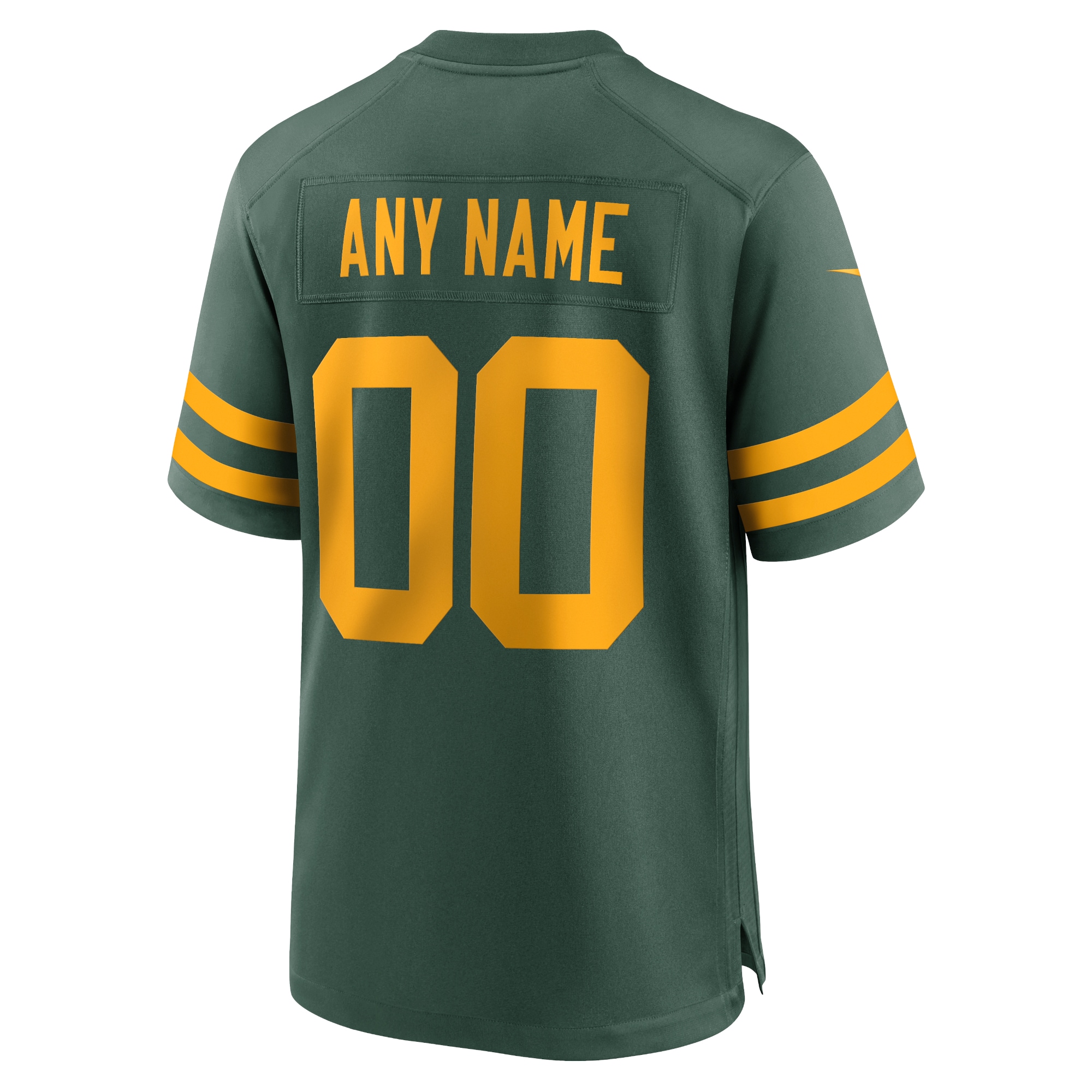 Green Bay Packers Nike Alternate Custom Jersey Green - Image 3
