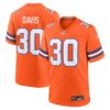 Terrell Davis Denver Broncos Nike Mile High Collection 1977 Throwback Retired Player Game Jersey Orange