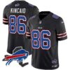 Men’s Bills New York Patch Vapor Limited Jersey – All Stitched – Black – Dalton Kincaid