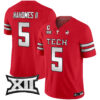 Men’s Texas Tech Red Raiders 2024 Patrick Mahomes Symbol Vapor Limited Jersey – All Stitched – Red – Patrick Mahomes