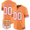 Tampa Bay Buccaneers 50th Season Patch Vapor Limited Custom Jersey – All Stitched – Creamsicle 1 Jersey