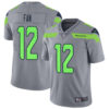 Nike Seahawks #12 Fan Gray Men’s Stitched NFL Limited Inverted Legend Jersey
