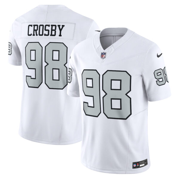 Maxx Crosby Las Vegas Raiders Nike Vapor FUSE Limited Jersey White