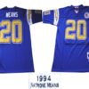 San Diego Chargers #20 Natrone Means Navy Blue Throwback Jersey