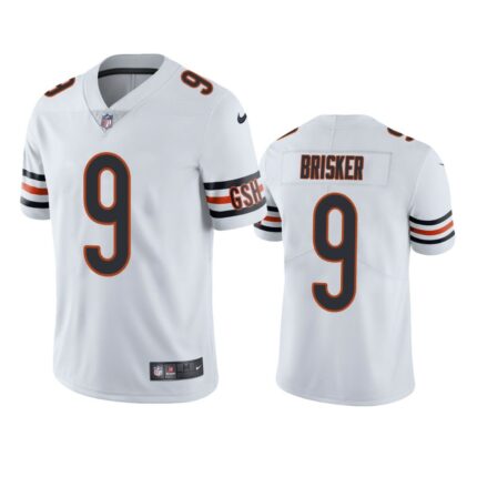 Men’s Chicago Bears #9 Jaquan Brisker White Vapor untouchable Limited Stitched Jersey