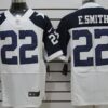 Nike Dallas Cowboys #22 Emmitt Smith White Thanksgiving Elite Jersey