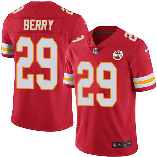 Nike Kansas City Chiefs #29 Eric Berry Red Team Color Men’s Stitched NFL Vapor Untouchable Limited Jersey
