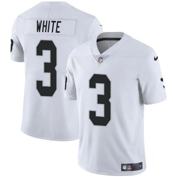 Las Vegas Raiders #3 Zamir White White 2024 Vapor Football Stitched Jersey