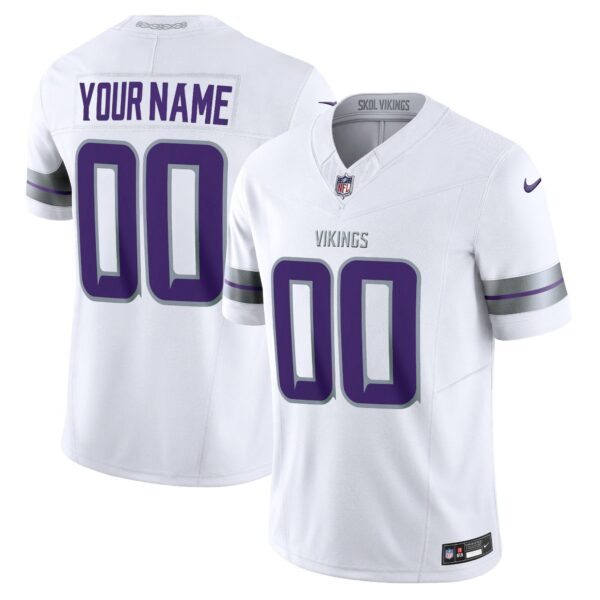 Minnesota Vikings 2024 Winter Warrior Vapor Limited Custom Jersey – All Stitched – Men – White Jersey