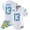 Women’s Chargers Vapor Limited Jersey V2 – All Stitched – White – Keenan Allen