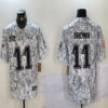 Philadelphia Eagles #11 AJ Brown 2024 FUSE Arctic Camo Salute To Service Limited Football Stitched Jersey