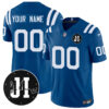 Custom Indianapolis Colts Limited 2025 Jersey – Memorial Patch for Jim Irsay – All Stitched Men Royal Jersey