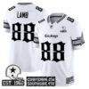 Men’s Dallas Cowboys ‘Gothic Lone Star Edition’ Vapor Limited Jersey – All Stitched White CeeDee Lamb Jersey