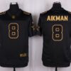 Nike Cowboys #8 Troy Aikman Black Men’s Stitched NFL Elite Pro Line Gold Collection Jersey