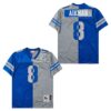 Dallas Cowboys #8 Troy Aikman Royal Grey Throwback Football Stitched Jersey