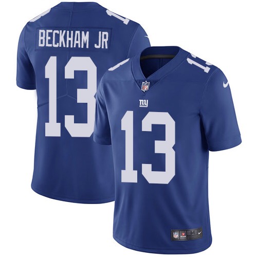 Men’s New York Giants #13 Odell Beckham Jr Royal Blue 2017 Vapor Untouchable Stitched NFL Nike Limited Jersey