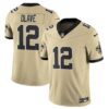 New Orleans Saints Golds Alternate Vapor Limited Jersey – All Stitched – Gold – Chris Olave Jersey