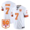Tampa Bay Buccaneers ’76 Vapor Limited Jersey – All Stitched – White – Bucky Irving – 7 Jersey