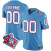 Titans 1997 Throwback Vapor Limited Custom Jersey – All Stitched Men Light Blue Jersey