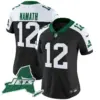 Womens New York Jets Home Patch Vapor Legacy Limited Jersey Joe Namath Jersey Black Alternate