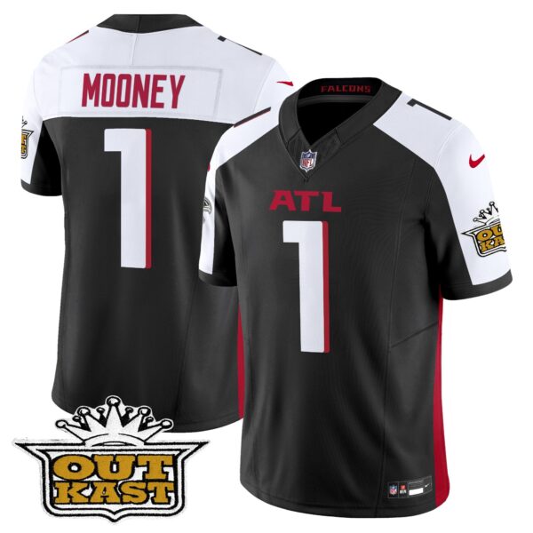 Outkast x Atlanta Falcons 2024 Vapor Limited Jersey – All Stitched – Black Alternate – Darnell Mooney Jersey