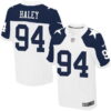 Men’s Dallas Cowboys #94 Charles Haley White Thanksgiving Retired Player NFL Nike Elite Jersey