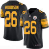 Men’s Pittsburgh Steelers #26 Rod Woodson Retired Black 2016 Color Rush Stitched NFL Nike Limited Jersey