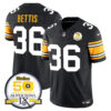 Men’s Steelers 50th Anniversary Of Super Bowl IX Patch Vapor Limited Jersey – All Stitched 1975 Throwback Jerome Bettis Jersey