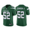 Men’s New York Jets #52 Jermaine Johnson II 2022 Green Vapor Untouchable Limited Stitched Jersey